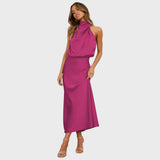 Benthe | Midi Haljina sa Off-the-Shoulder Dizajnom
